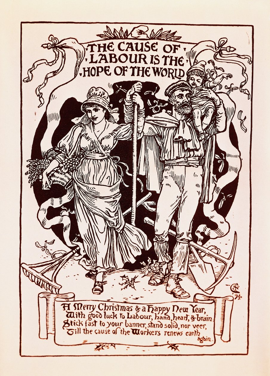 Příčinou práce je naděje světa od Walter Crane