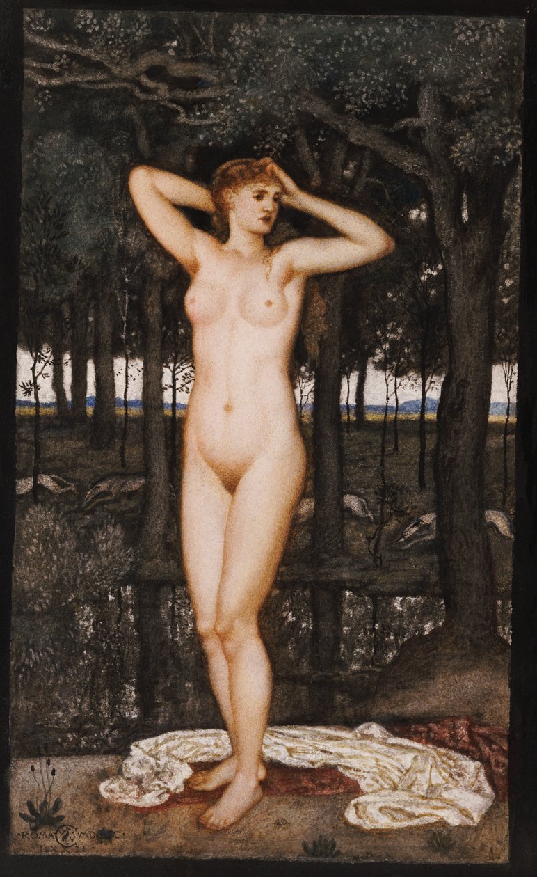 Diana v lázních, 1872 od Walter Crane