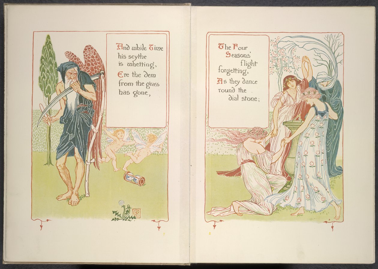 Čas otce a čtyři roční období od Walter Crane