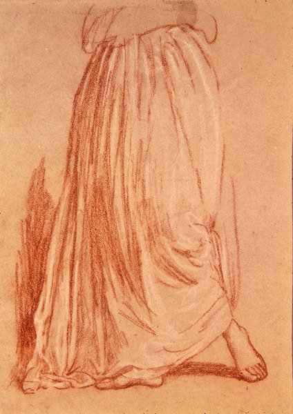 Figurální studie (3 kresby) (křída na papíře) od Walter Crane