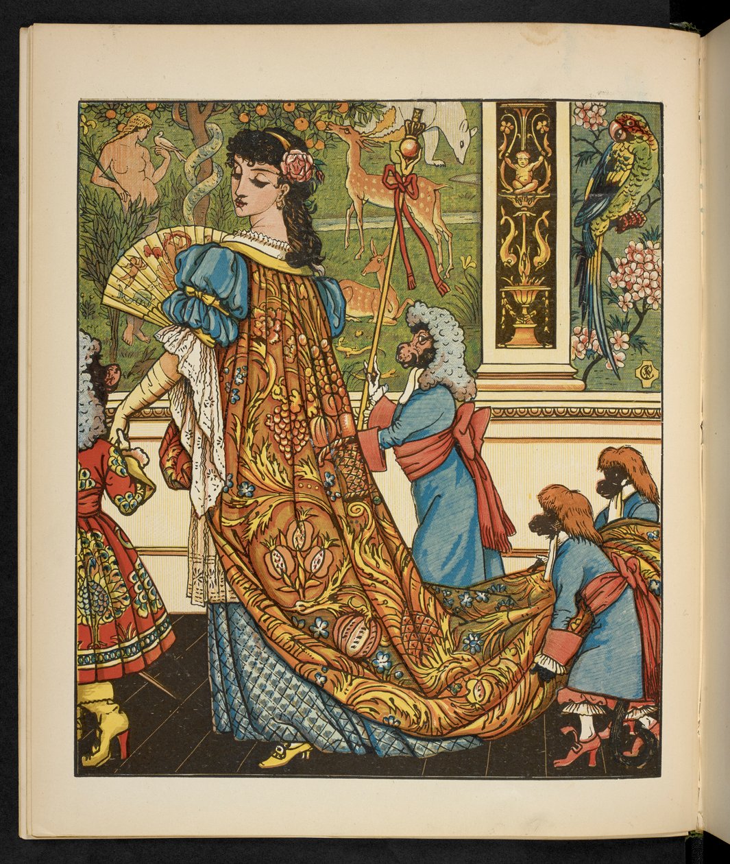 Ilustrace pro Krásku a zvíře. od Walter Crane
