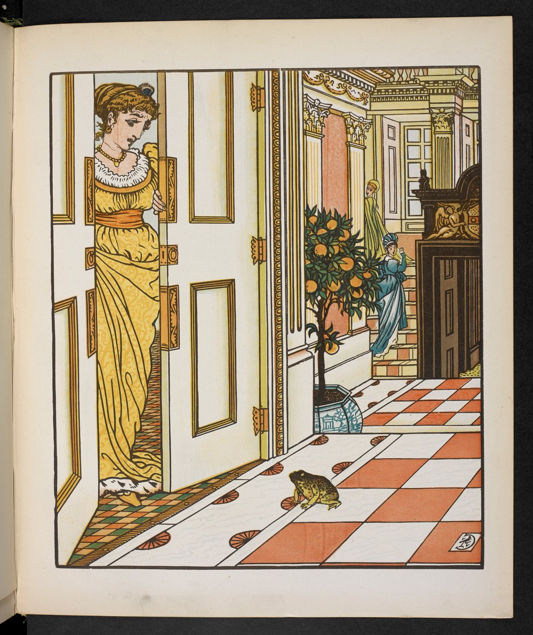 Ilustrace pro žabího prince. od Walter Crane