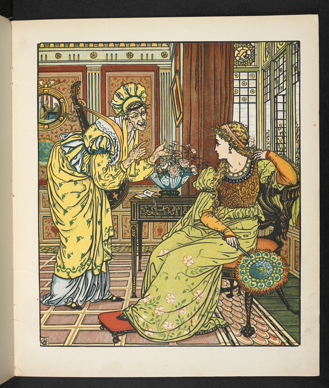 Ilustrace k příběhu, princezna Belle étoile. od Walter Crane