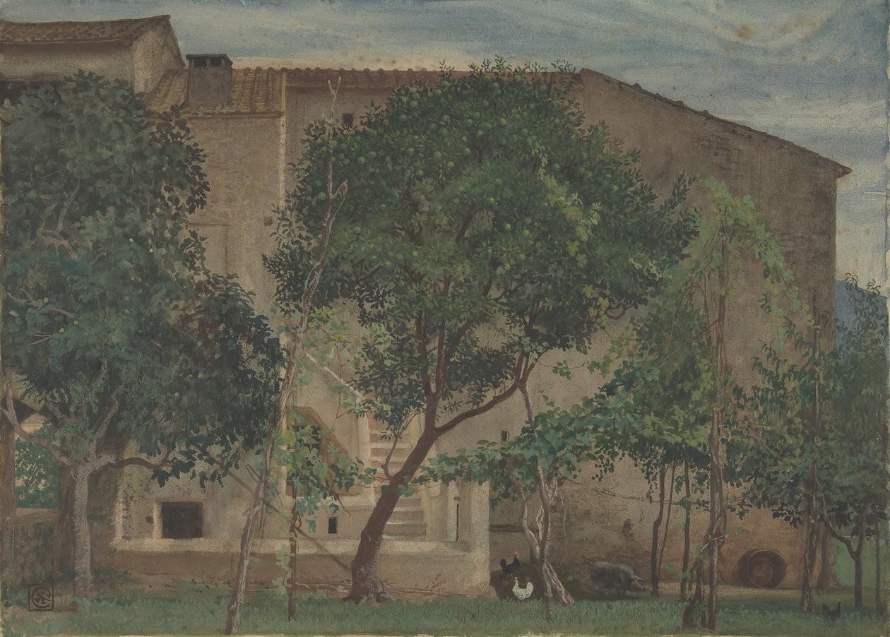 Italský statek, 1871-3. od Walter Crane