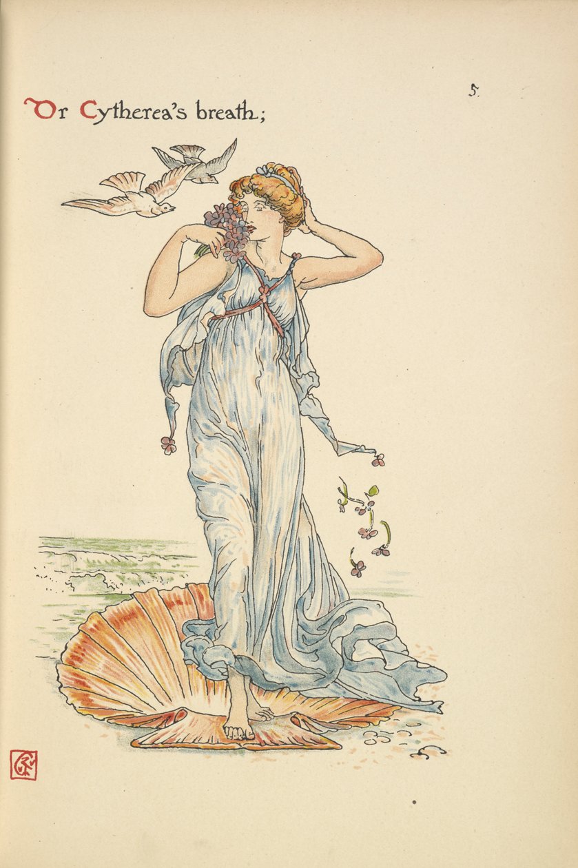 "Nebo Cytherein dech;" od Walter Crane