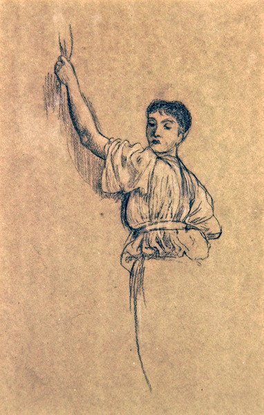 Studie panny pro příchod jara od Walter Crane