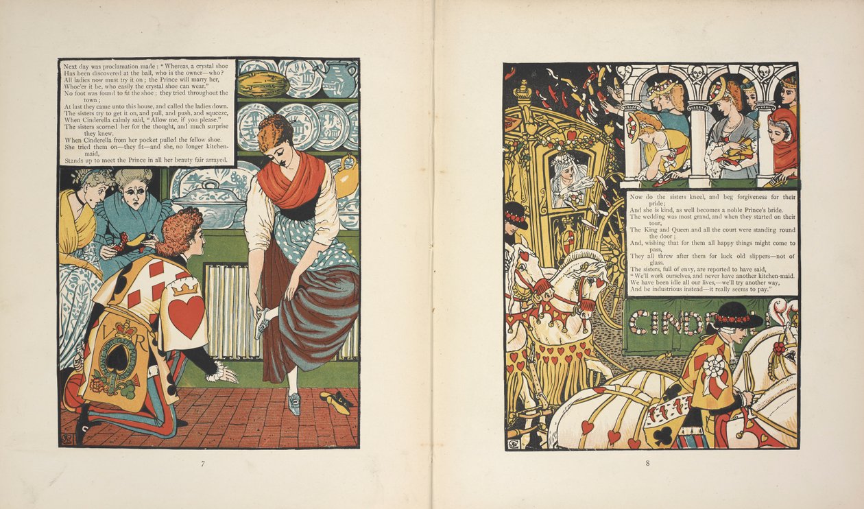 Princ a Popelka. od Walter Crane