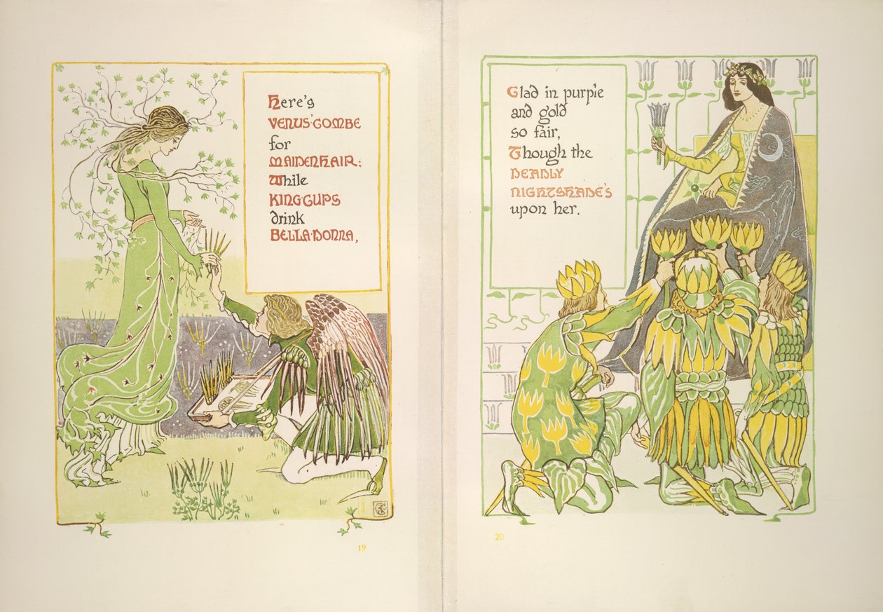 Venušin hřeben a královské poháry od Walter Crane