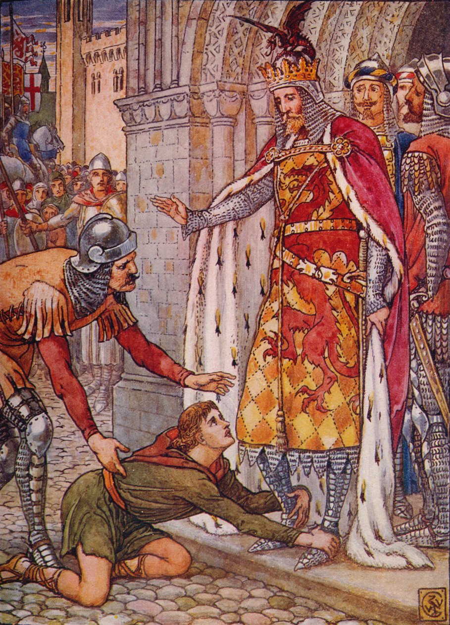 Young Owen Appeals to the King, 1911. od Walter Crane
