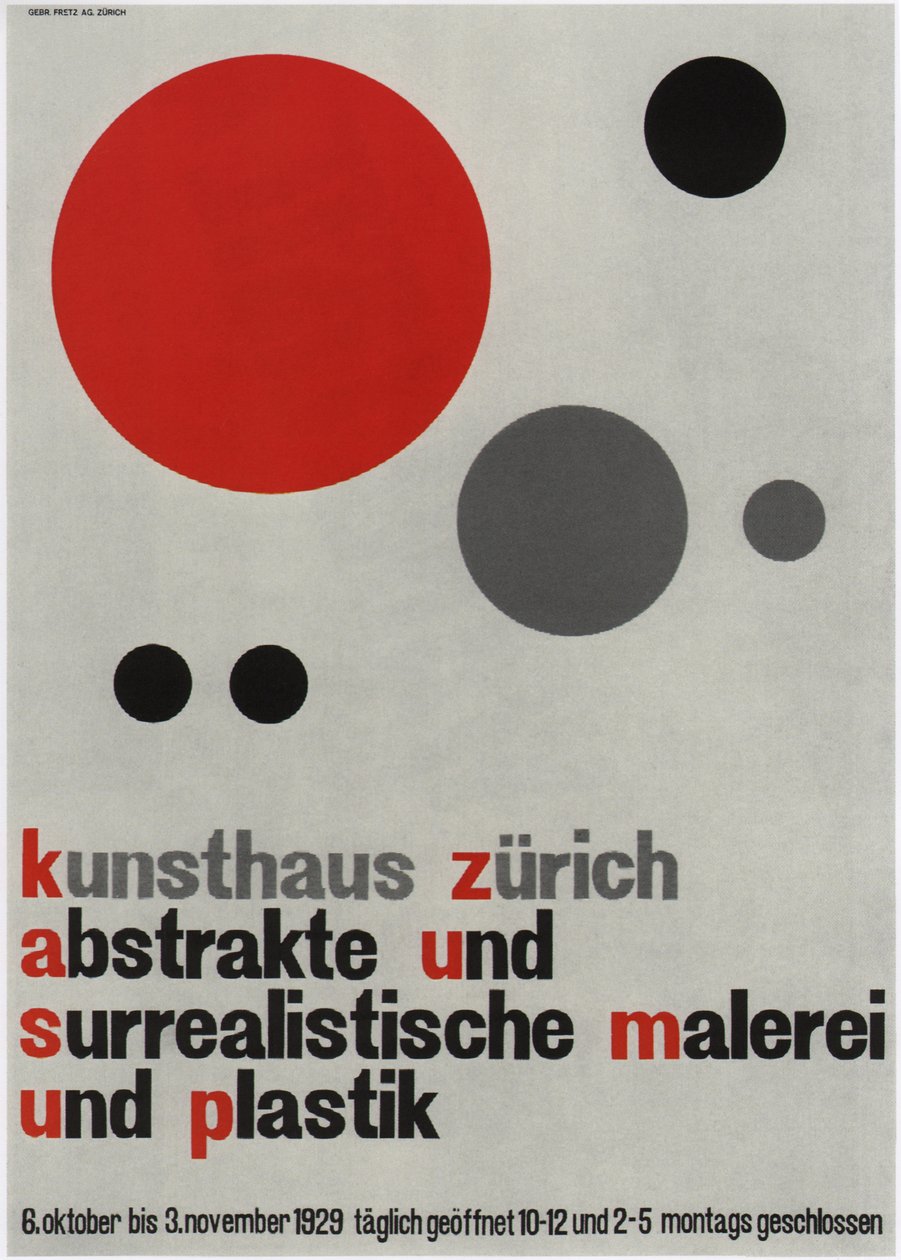 Výstava abstraktních a surrealistických obrazů, 1929 od Walter Cyliax