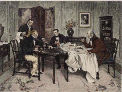 Waterloo Port - bitva znovu vybojovaná, publikováno 1915 (akvatinta) od Walter Dendy (after) Sadler