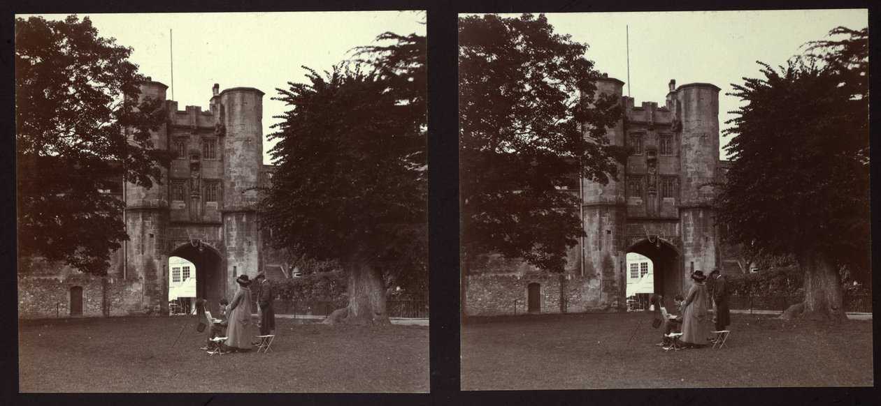 Vrátnice, Biskupský palác, Wells, Mendip, Somerset, 1913. od Walter Edward Zehetmayr