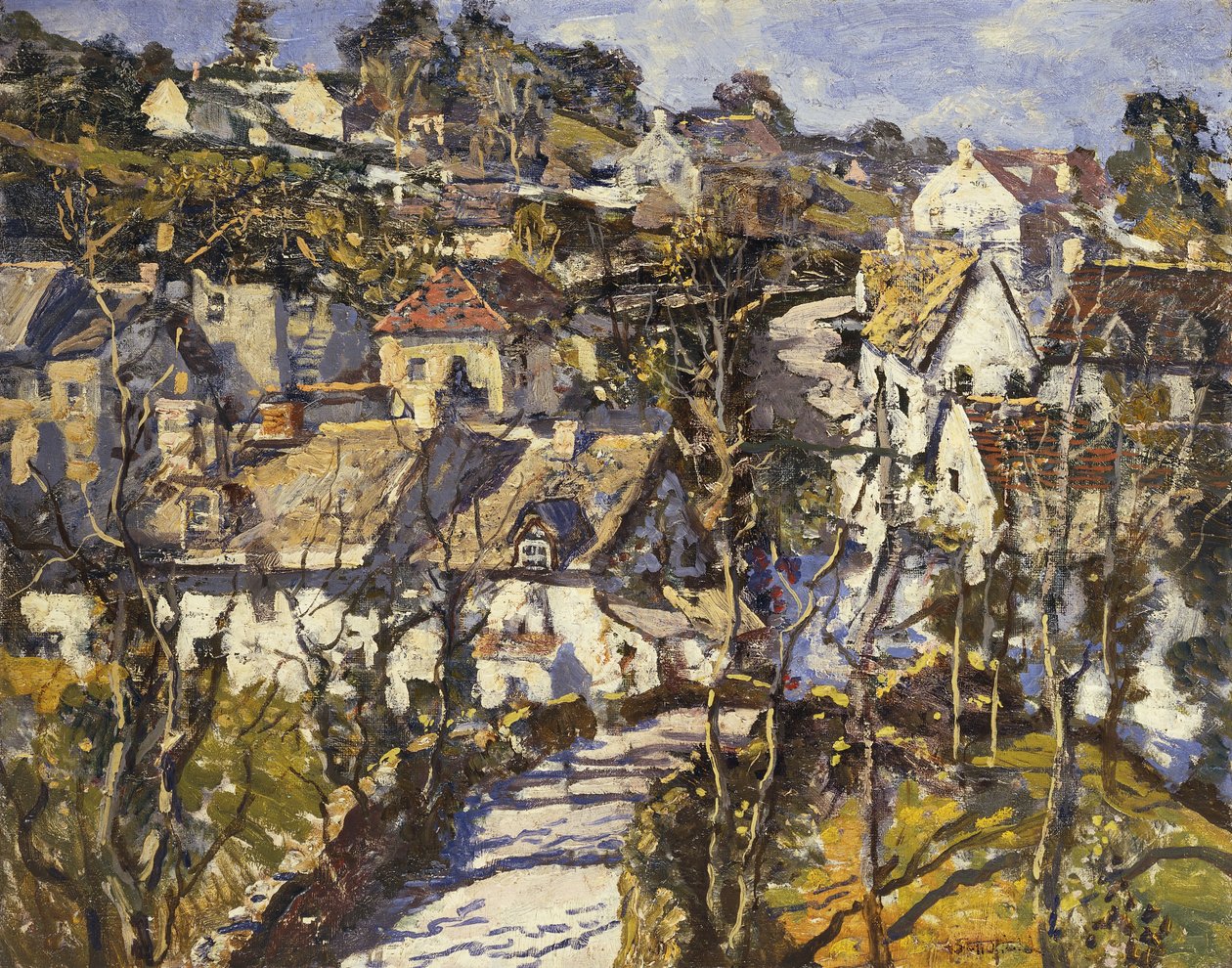 Vesnický most od Walter Elmer Schofield