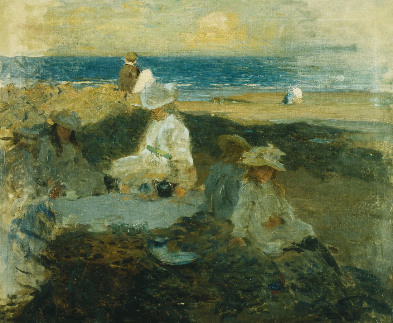 Na pláži, kolem roku 1903 od Walter Frederick Osborne