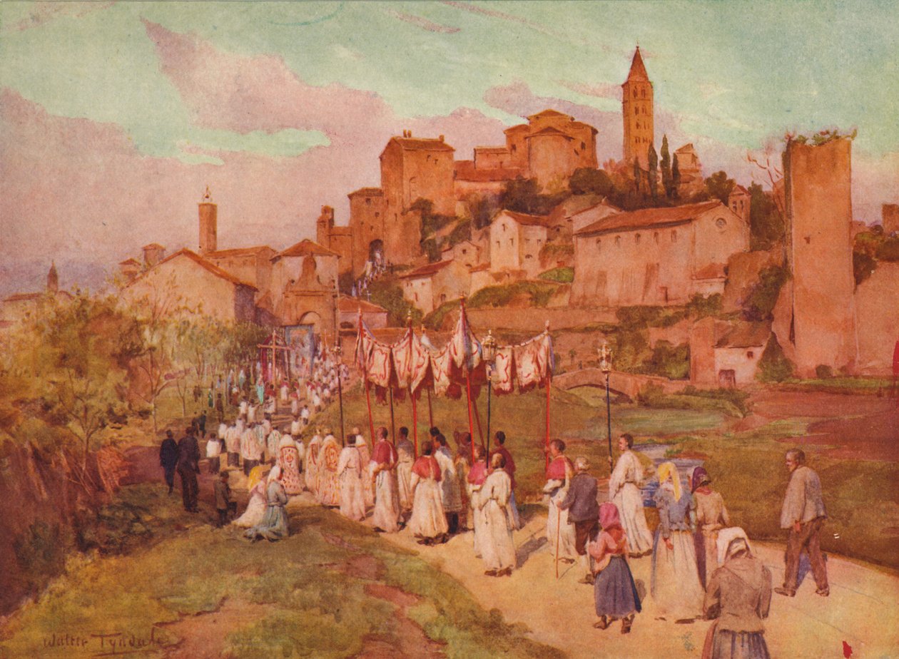Corpus Domini ve Viterbu, c1900 1913 od Walter Frederick Roofe Tyndale