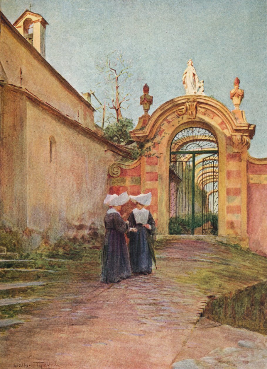Vchod do vily Centurione, S. Margherita Ligure, c1910, 1912 od Walter Frederick Roofe Tyndale