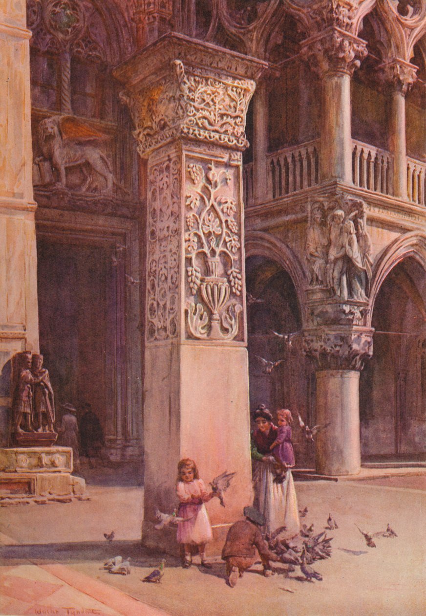 Na náměstí Piazzetta, Benátky, c1900 1913 od Walter Frederick Roofe Tyndale