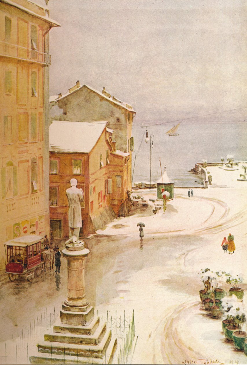 Piazza Mazzini, S. Margherita, c1910, 1912 od Walter Frederick Roofe Tyndale