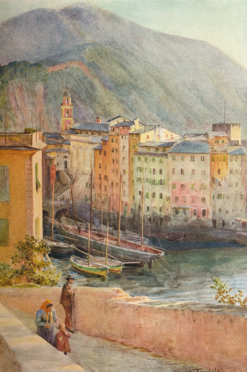 Přístav v Camogli, c1910, 1912 od Walter Frederick Roofe Tyndale