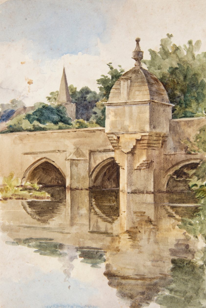 Městský most, Bradford-on-Avon (akvarel) od Walter Frederick Roofe Tyndale