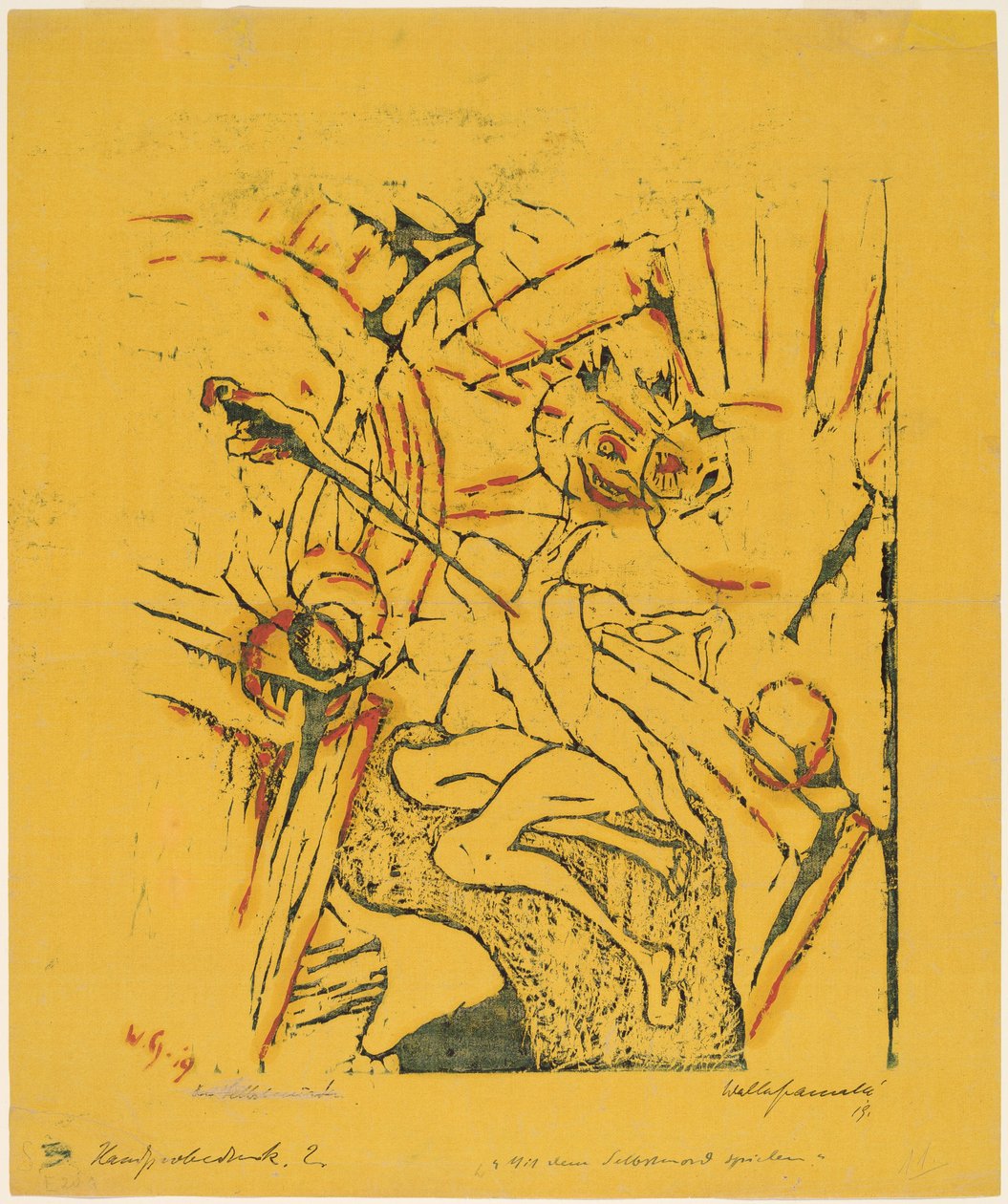 Playing with Suicide Playing with Suicide, 1919. od Walter Gramatte