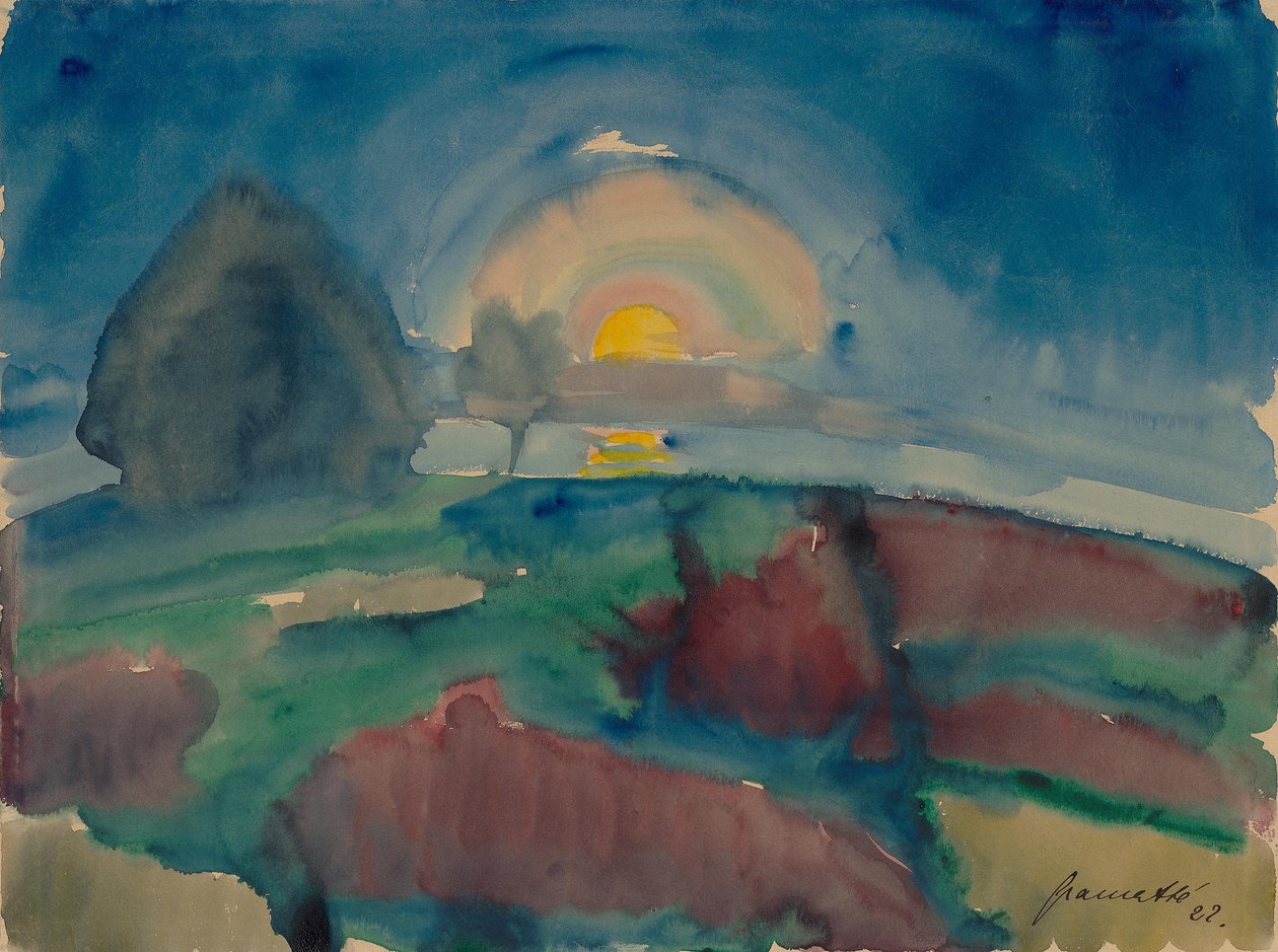Mondaufgang (auf Hiddensee) od Walter Gramatte