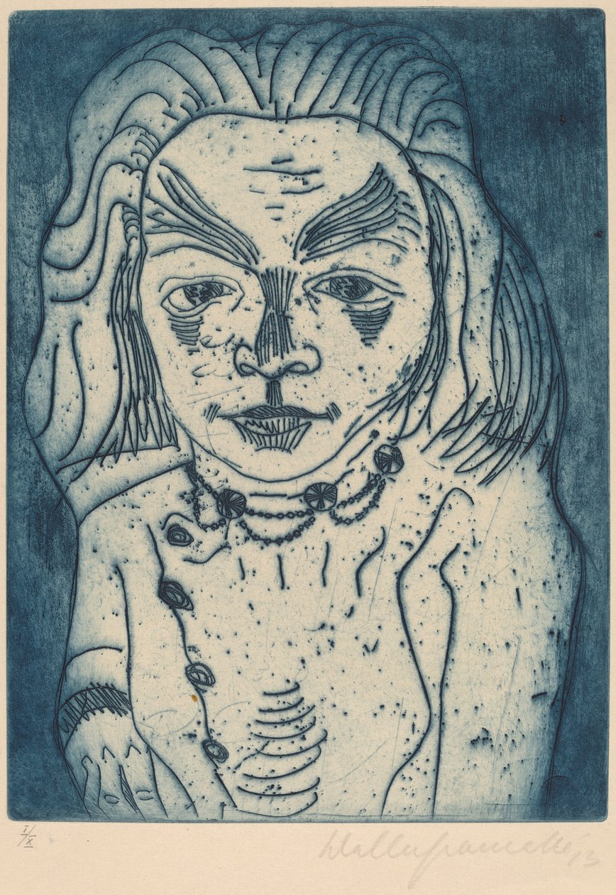 Žena s náhrdelníkem, 1923. od Walter Gramatte