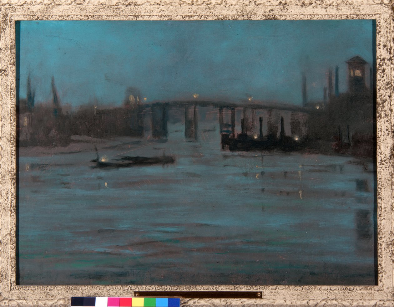 Nocturne, Battersea Old Bridge, Londýn (olej na plátně) od Walter Greaves