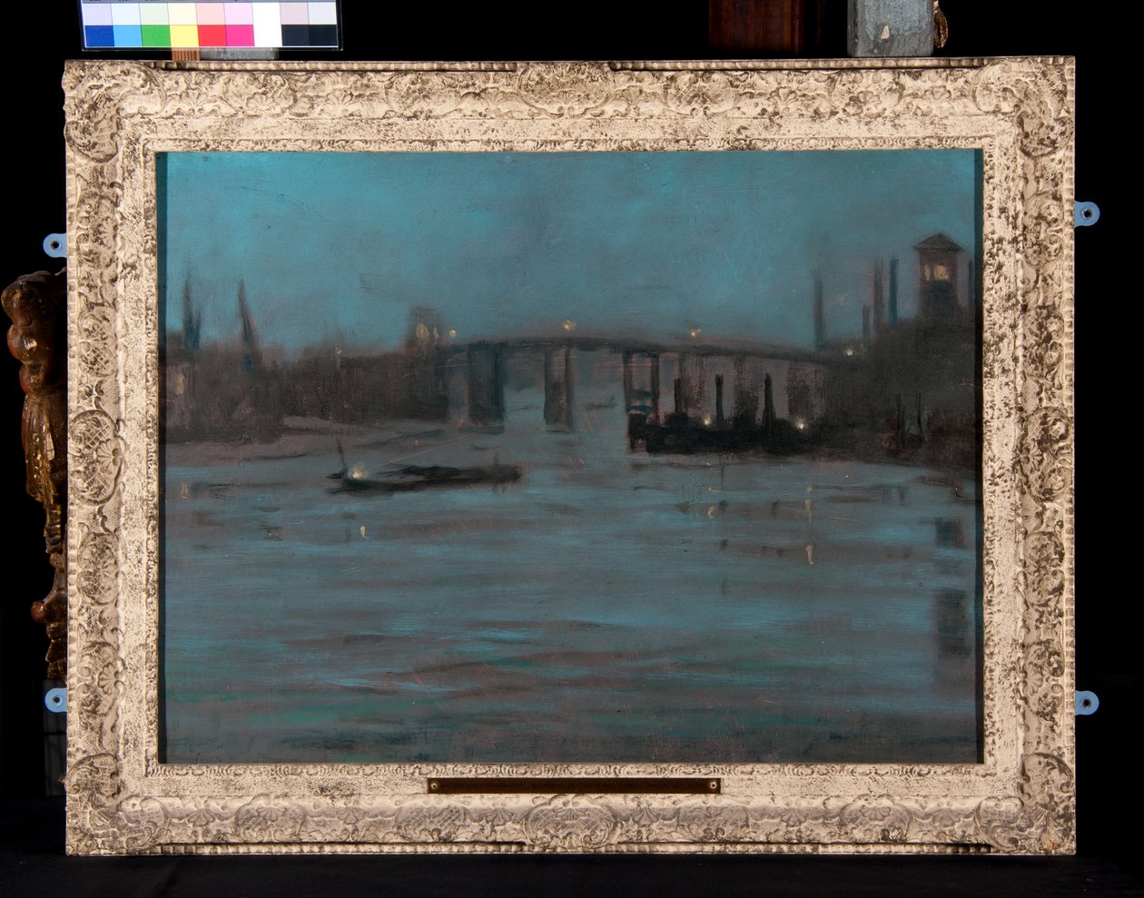 Nocturne, Battersea Old Bridge, Londýn (olej na plátně) od Walter Greaves