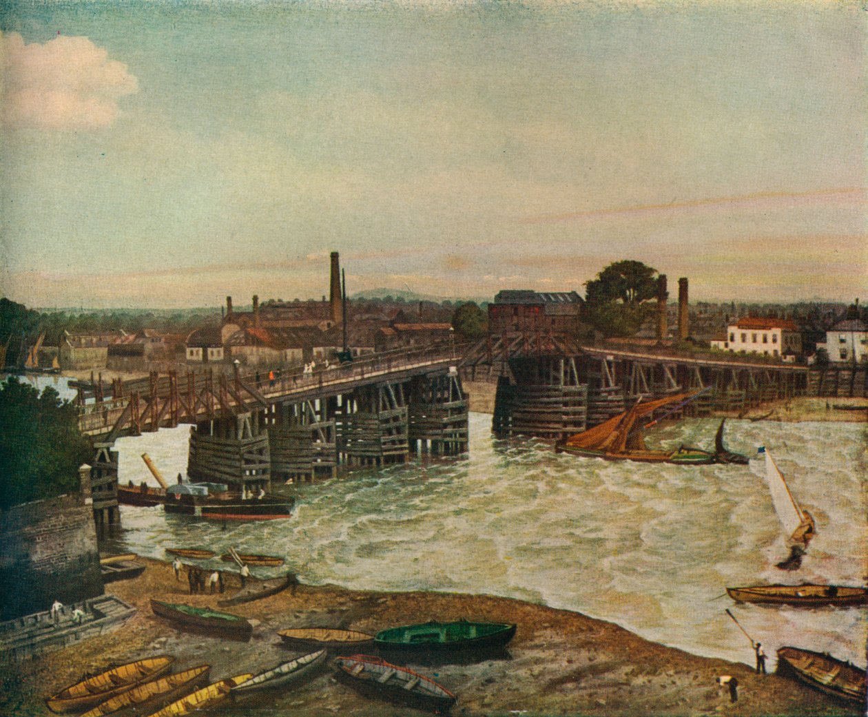 Old Battersea Bridge, 1874 1933 od Walter Greaves
