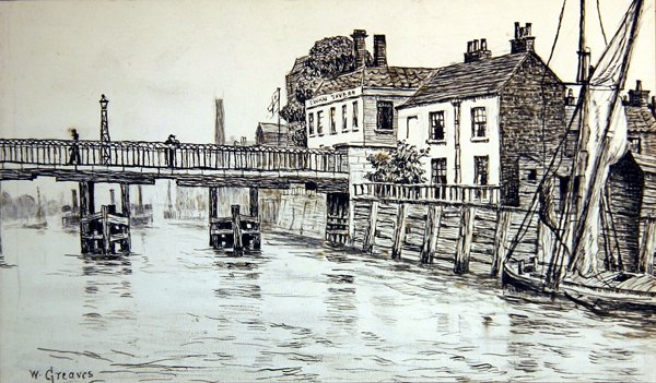 Swan Tavern, Battersea od Walter Greaves