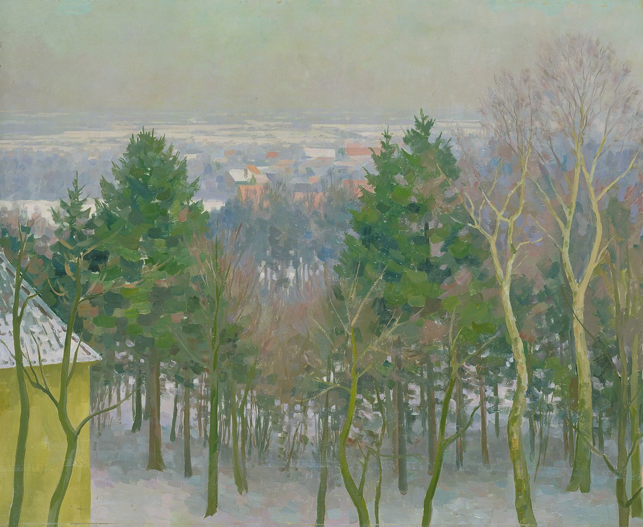 Pohled na Krahenberg u Blankenese (olej na desce) od Walter Heinrich Tanck