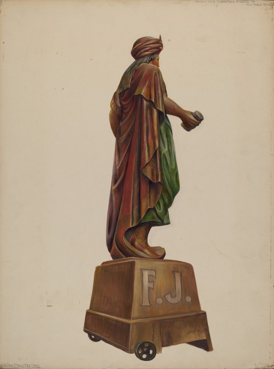 Figurka obchodu s doutníky, c. 1937. od Walter Hochstrasser
