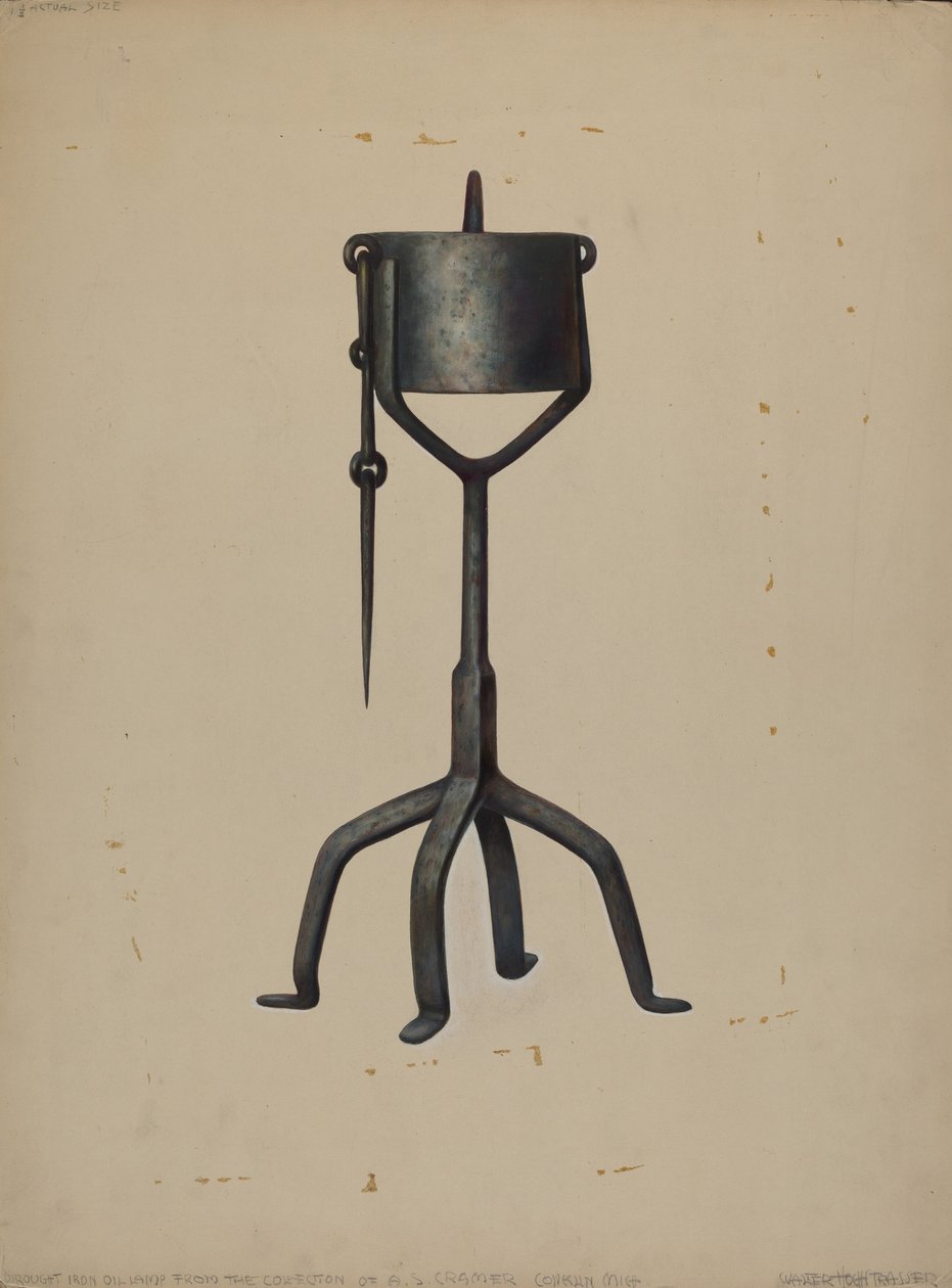 Olejová lampa, c. 1938. od Walter Hochstrasser