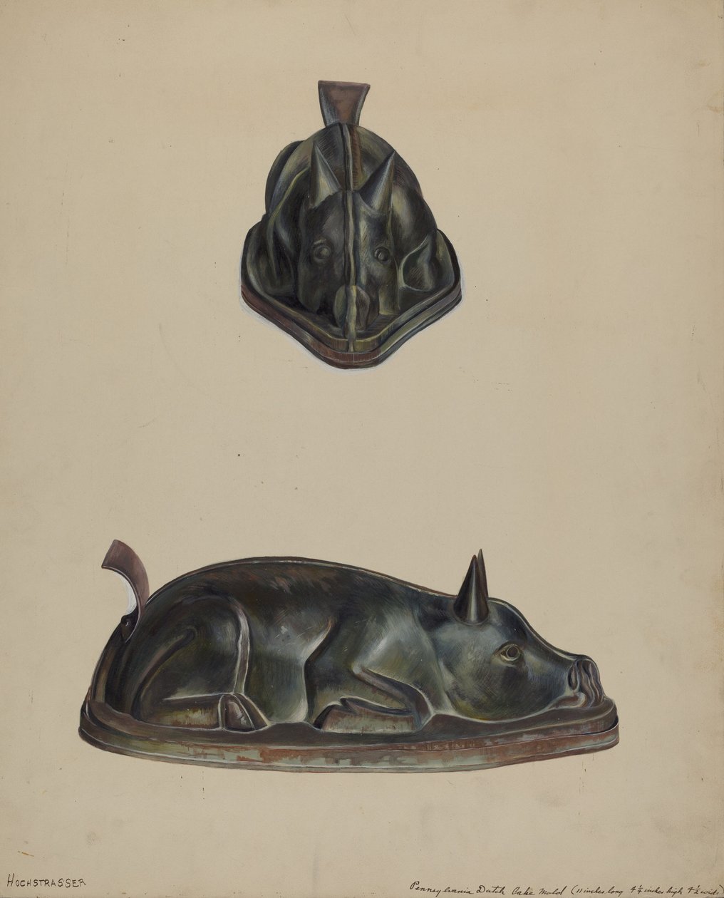 Pa. Německá forma na dort, 19351942. od Walter Hochstrasser