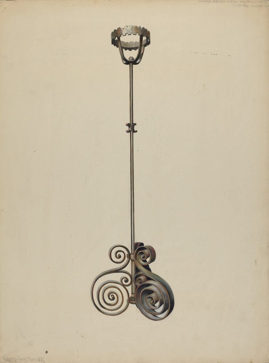 Stojan na kadidlo, c. 1938. od Walter Hochstrasser