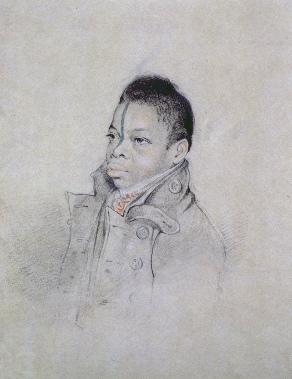 Portrétní studie, c. 1840 (tužka a křída na papíře) od Walter Hood Fitch