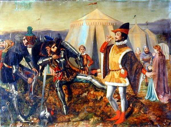 Francouzský dauphin (olej na plátně) od Walter Howell (attr. to) Deverell