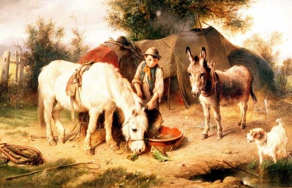 Cikánský tábor od Walter Hunt