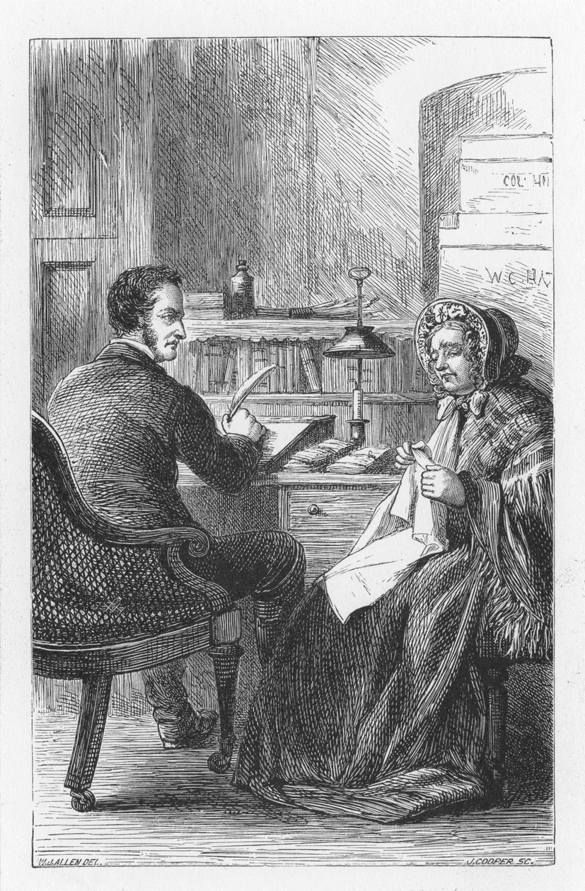 Scéna z The Mill on the Floss od George Eliota, c1880 od Walter James Allen
