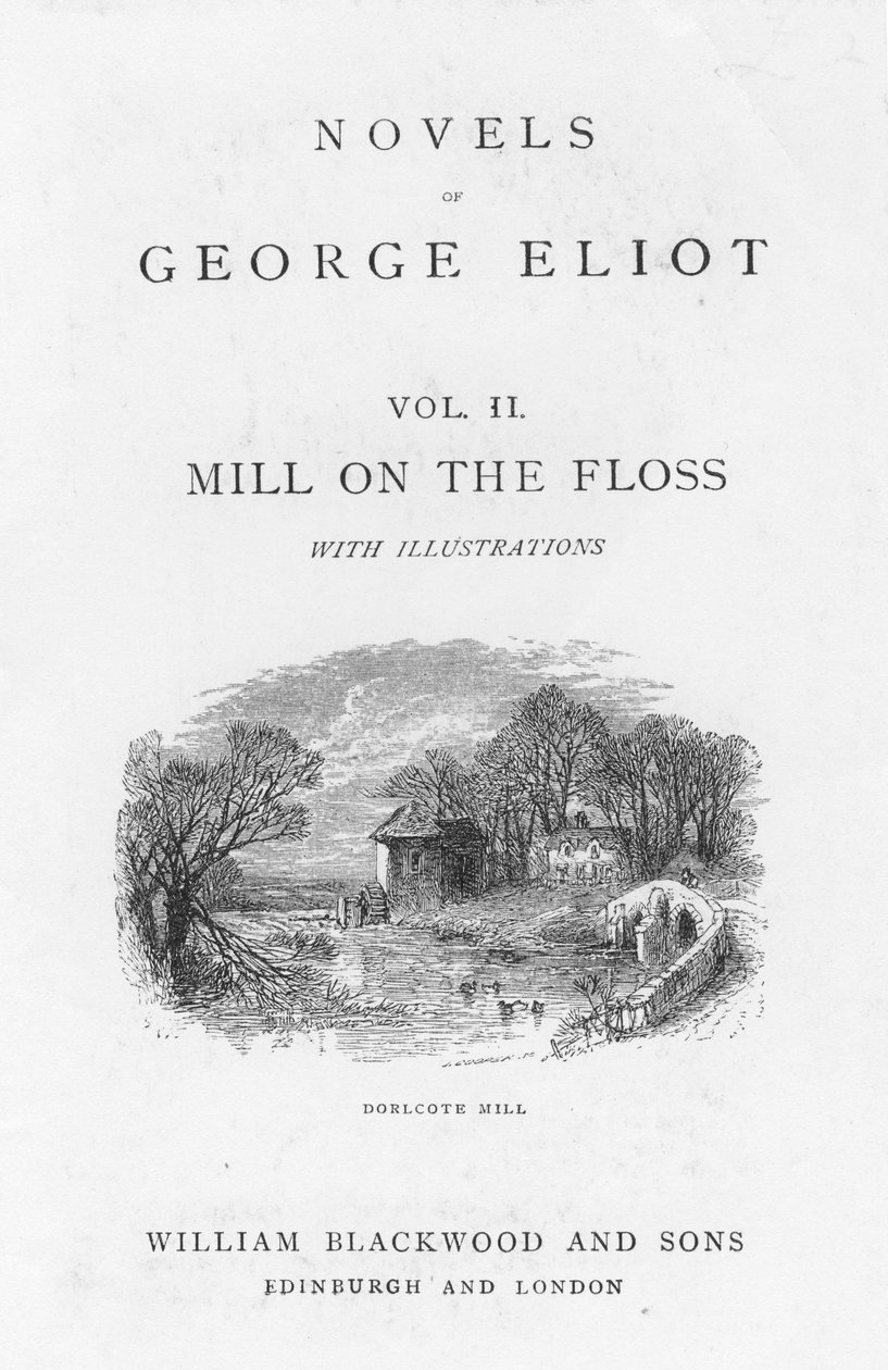 Titulní strana The Mill on the Floss od George Eliota, c1880 od Walter James Allen