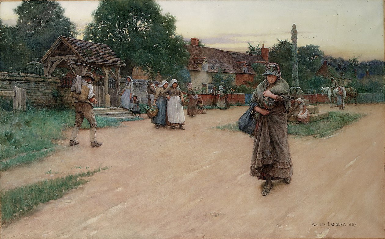 Zrazen, 1887 od Walter Langley