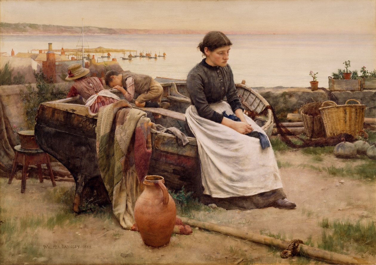 „Ale oh pro dotek zmizelé ruky“, 1888 od Walter Langley