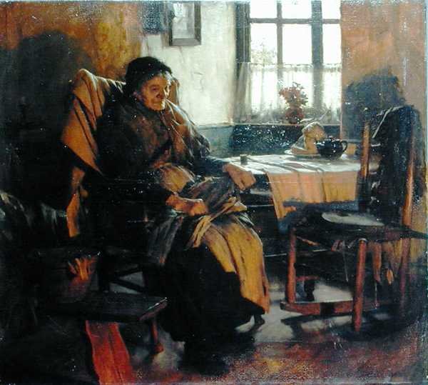 Ve Světle ohně od Walter Langley