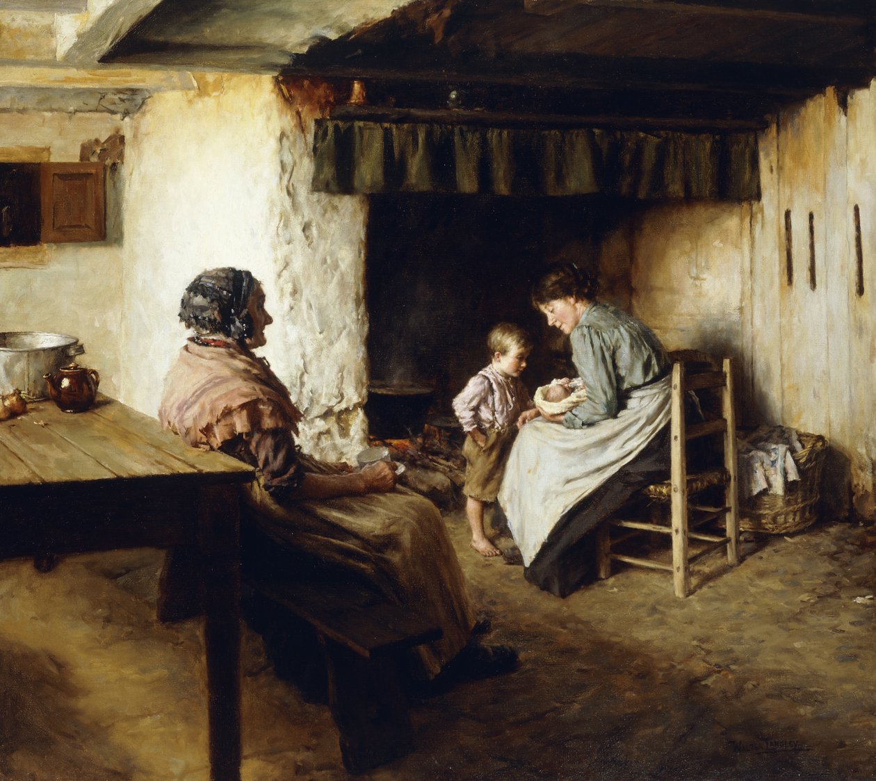 Nový příchod, od Walter Langley
