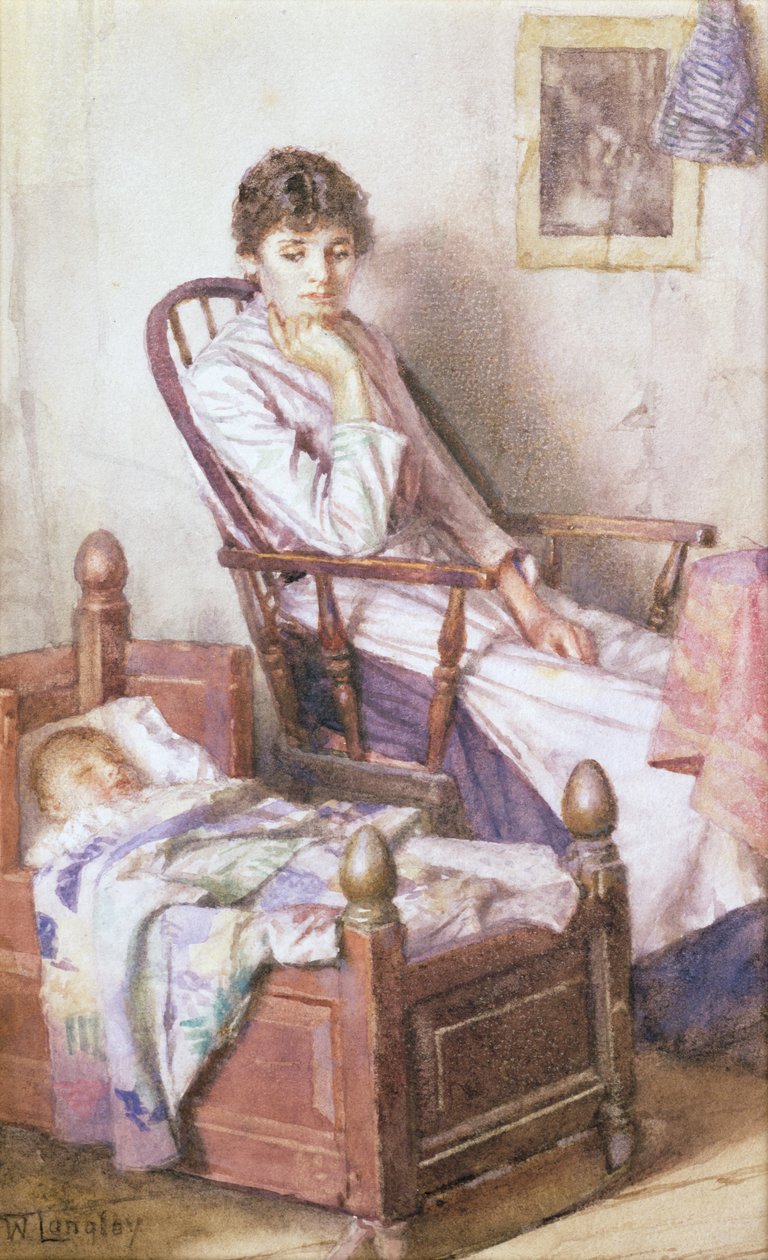 Růžový idol její samoty od Walter Langley