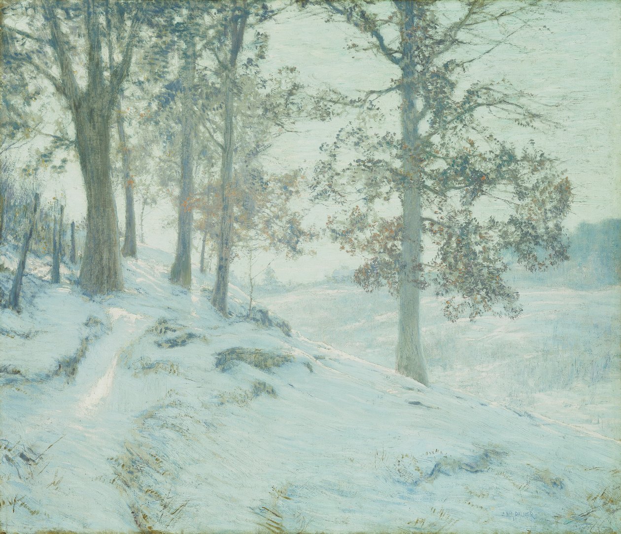 Přetrvávající dubové listí od Walter Launt Palmer