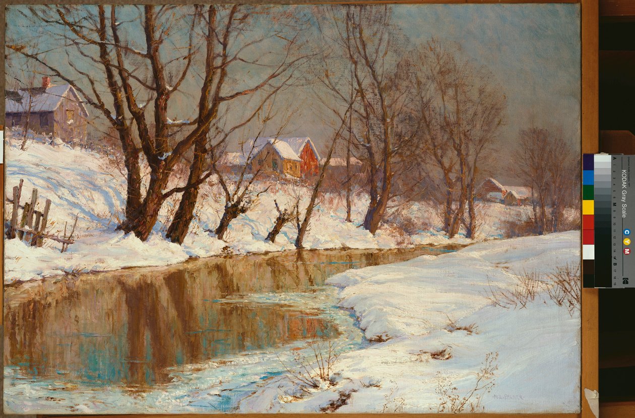 Zimní ráno (olej na plátně) od Walter Launt Palmer