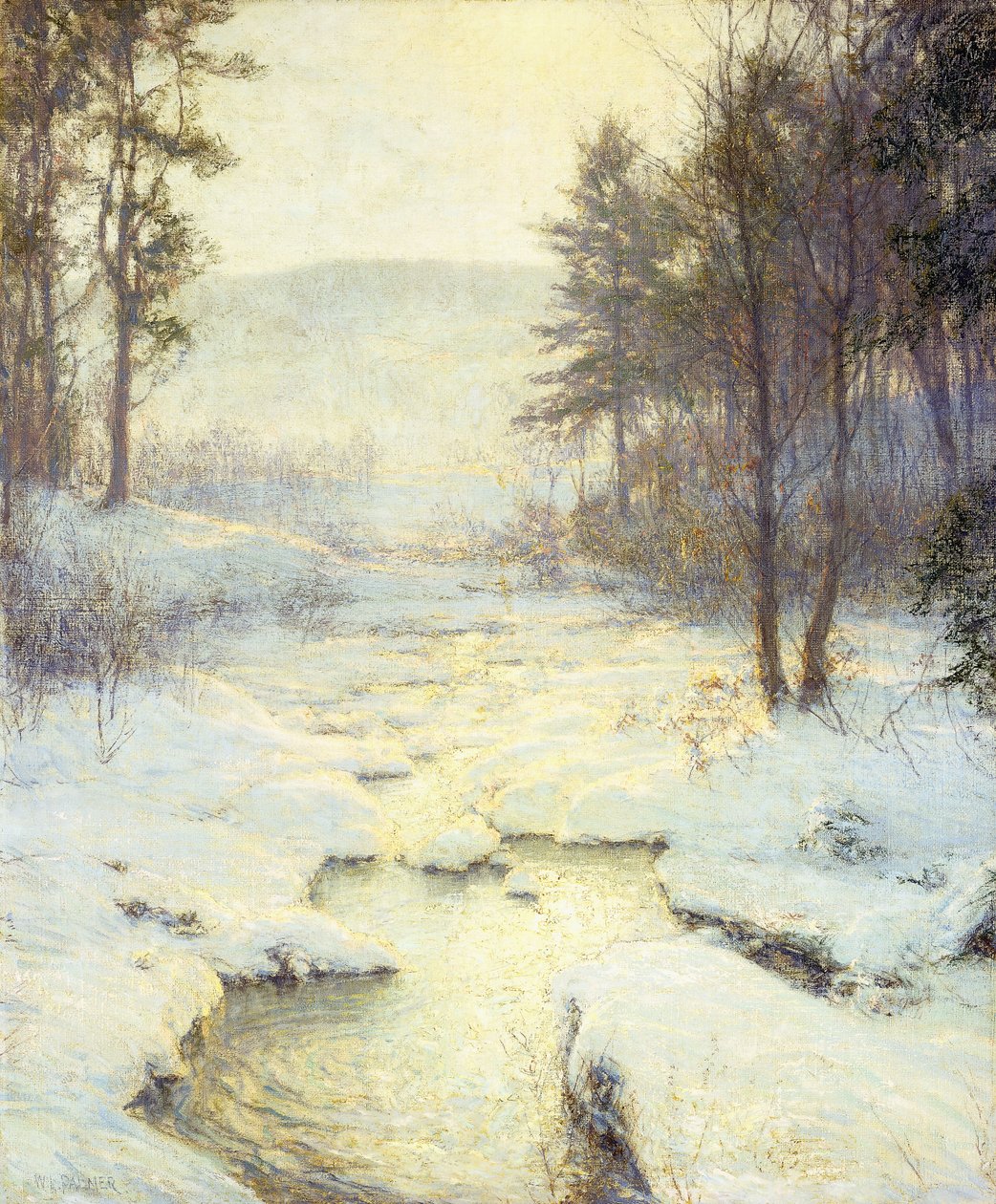 Zimní sluneční světlo od Walter Launt Palmer