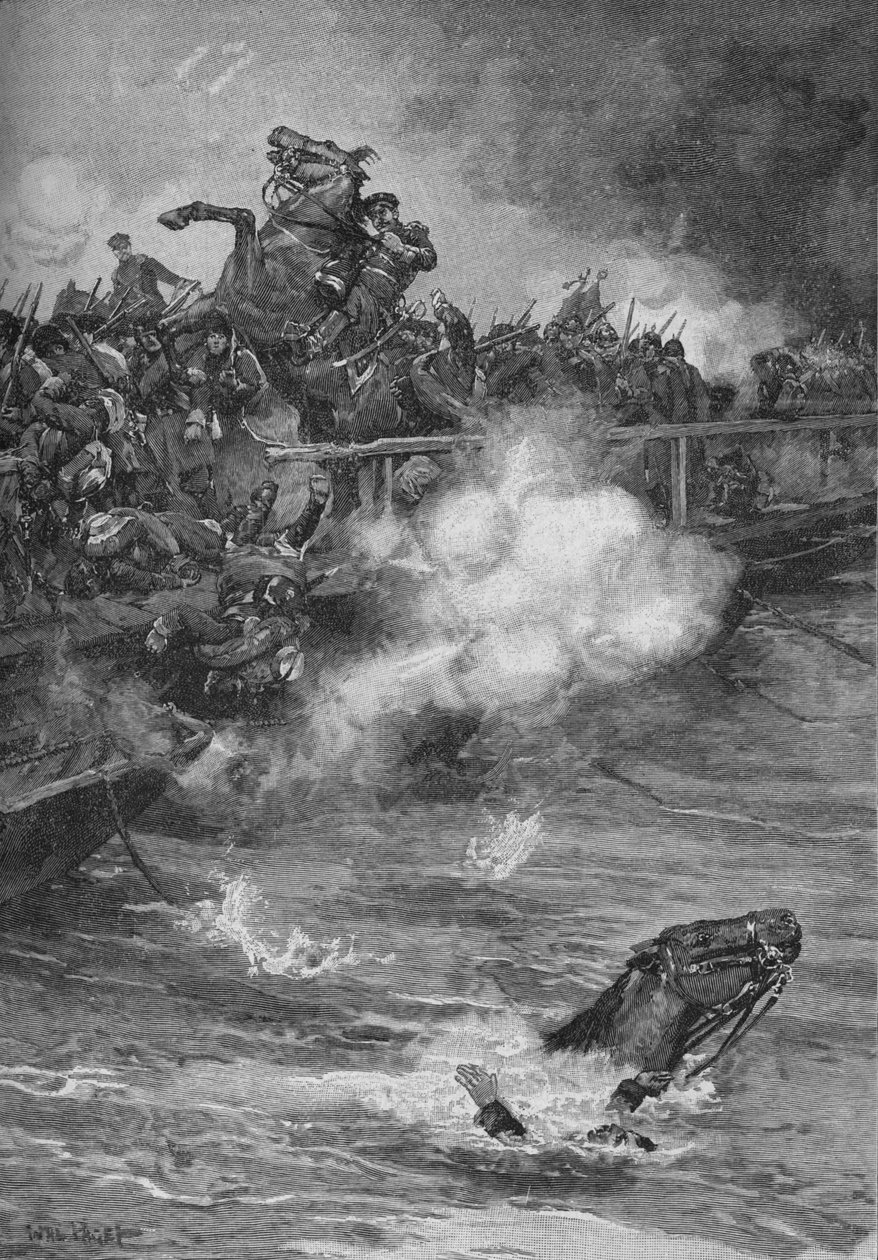 Na přeplněném mostě došlo v roce 1902 k hroznému masakru od Walter Paget